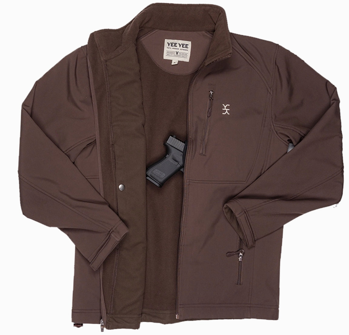 Chocolate Softshell Conceal Carry Jacket